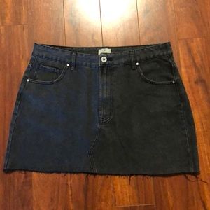 COTTON ON denim skirt faded black